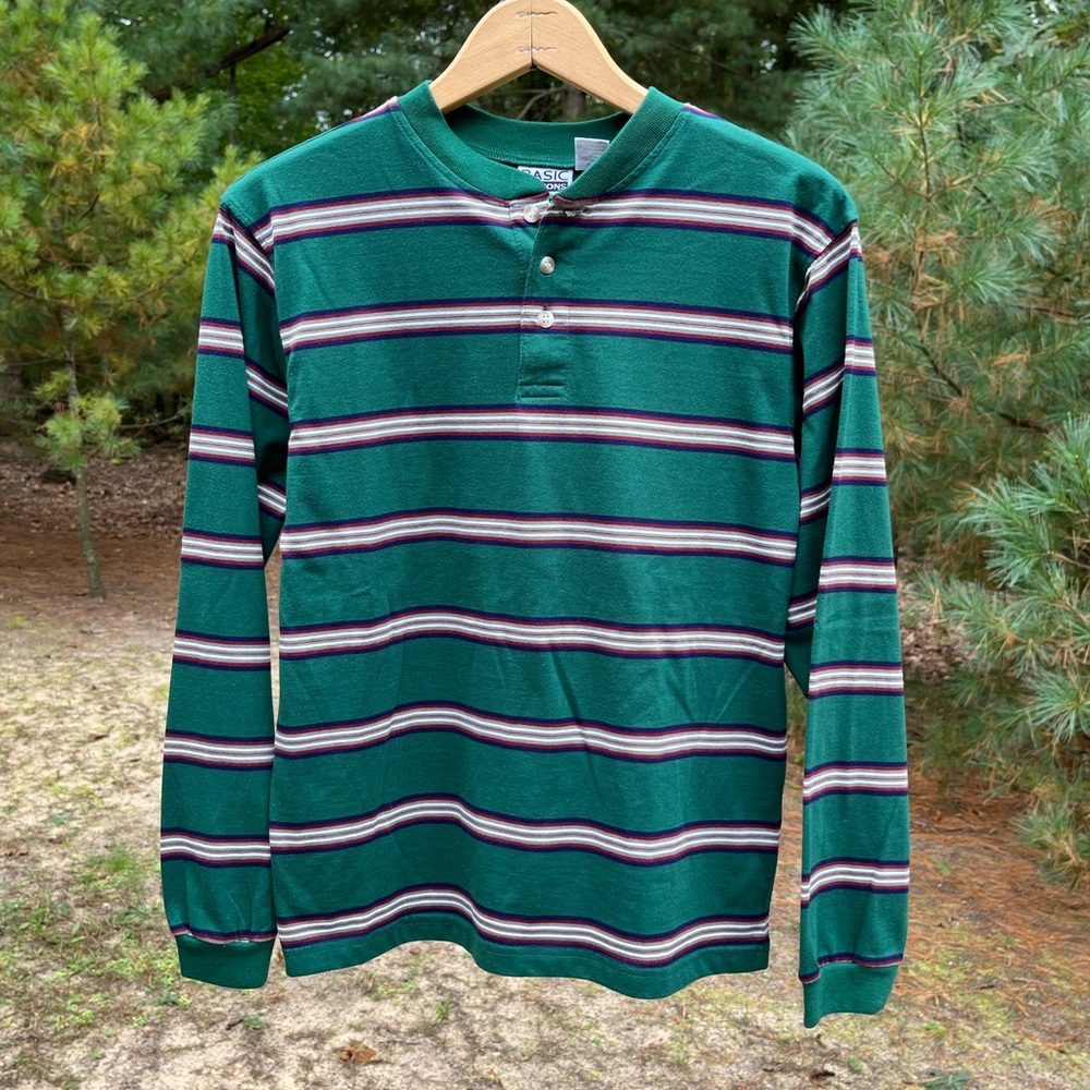 90s Basic Editions Boys Striped T-Shirt Grunge Skater